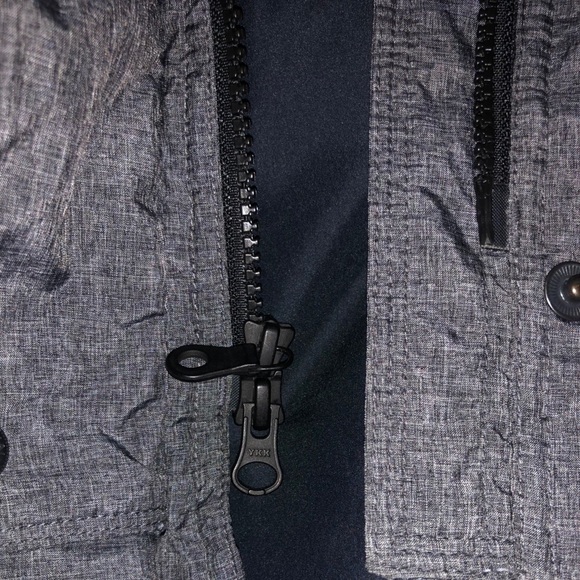 Lands' End Grey Down Winter Coat Mid Thigh - Picture 7 of 7